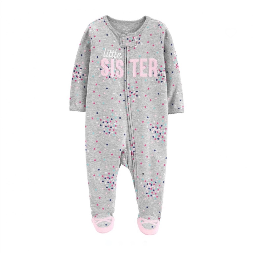 🍁 Little Sister Zip-Up Cotton Sleep & Play